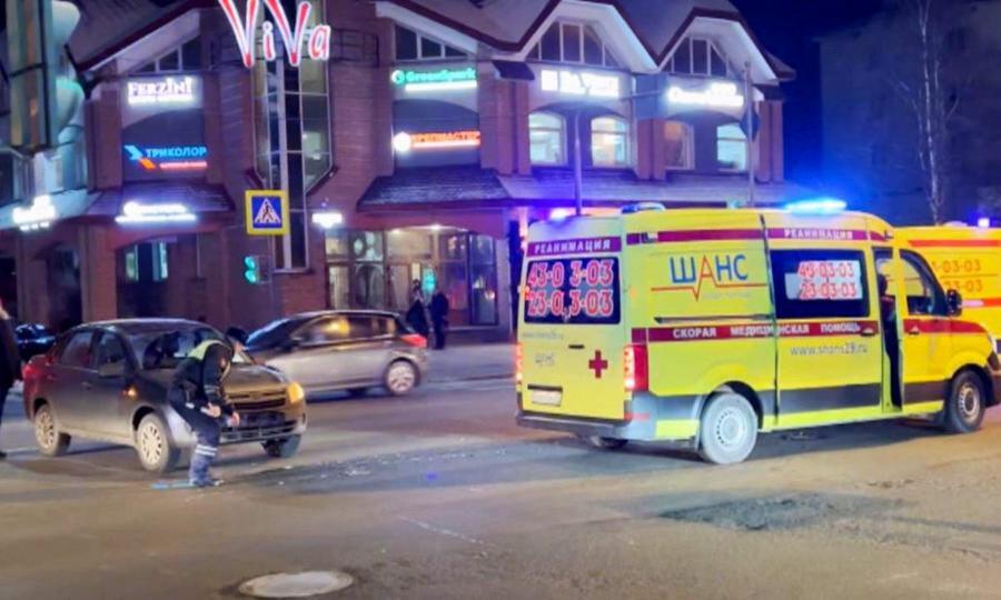 Сегодня в Архангельске произошла авария с частной скорой помощью
