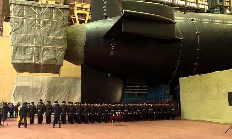В Северодвинске спустили на воду новейший подводный крейсер 