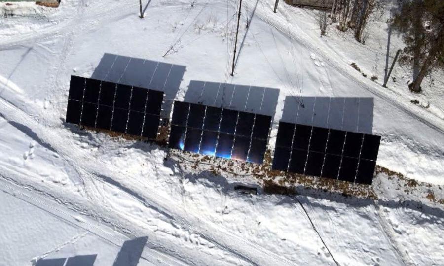 Новую солнечную электростанцию установили в Мезенском районе