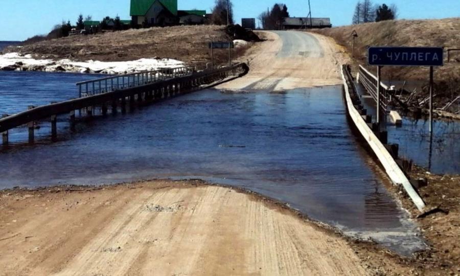 В Архангельской области подтоплено 24 участка автомобильных дорог