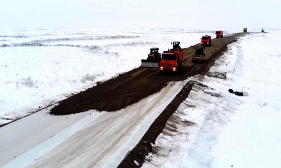 В Заполярье продолжается строительство трассы Нарьян-Мар — Усинск